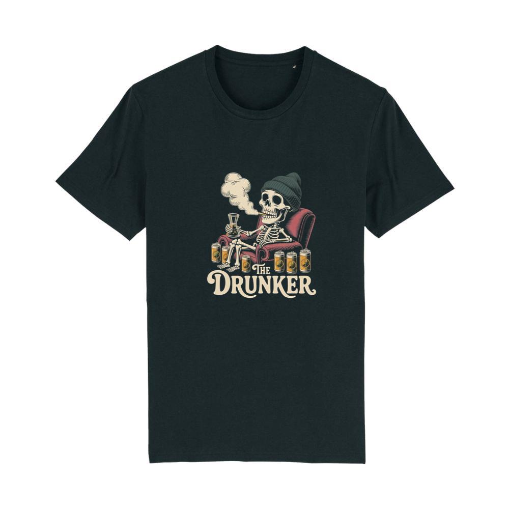 The Drunker Skeleton Beer Mug Design T-Shirts