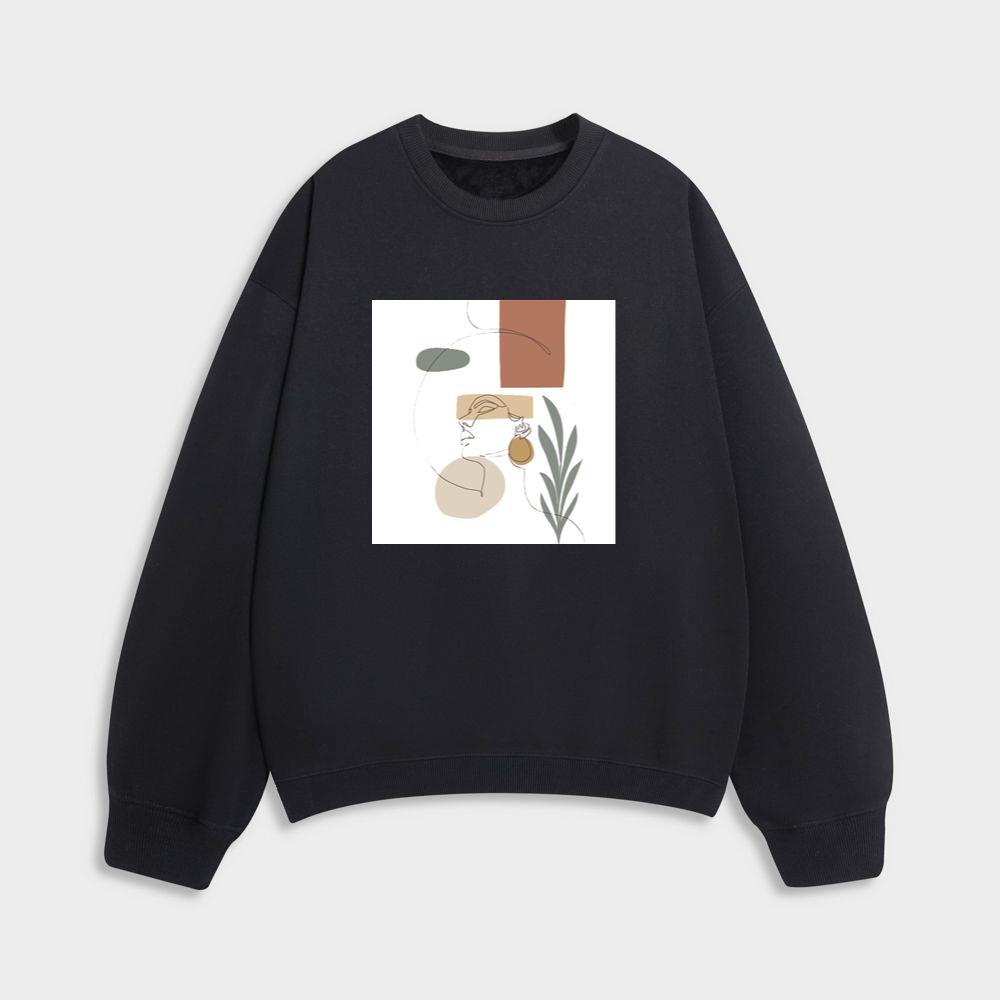 The Face in Earth and Line Sweatshirt