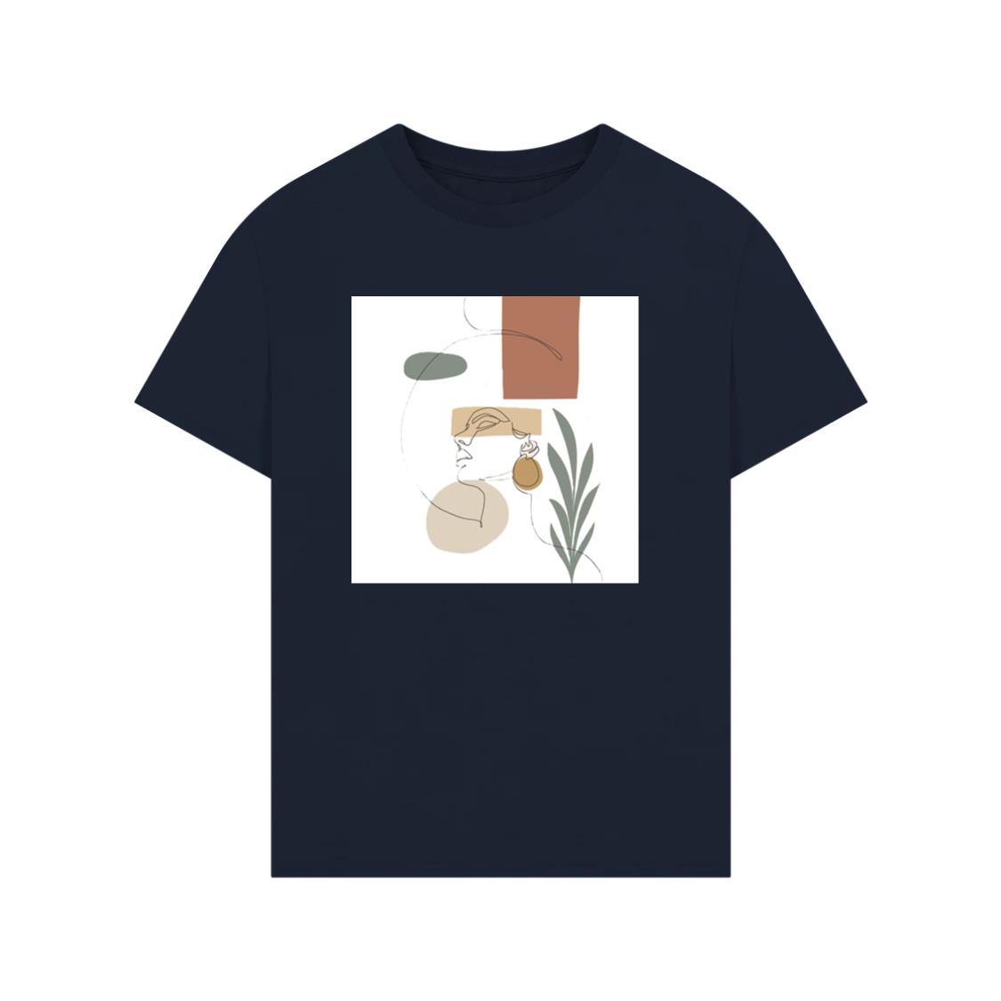 The Face in Earth and Line T-Shirt