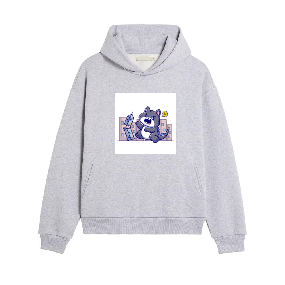 The Feline Fury of the Falling Facades Hoodies