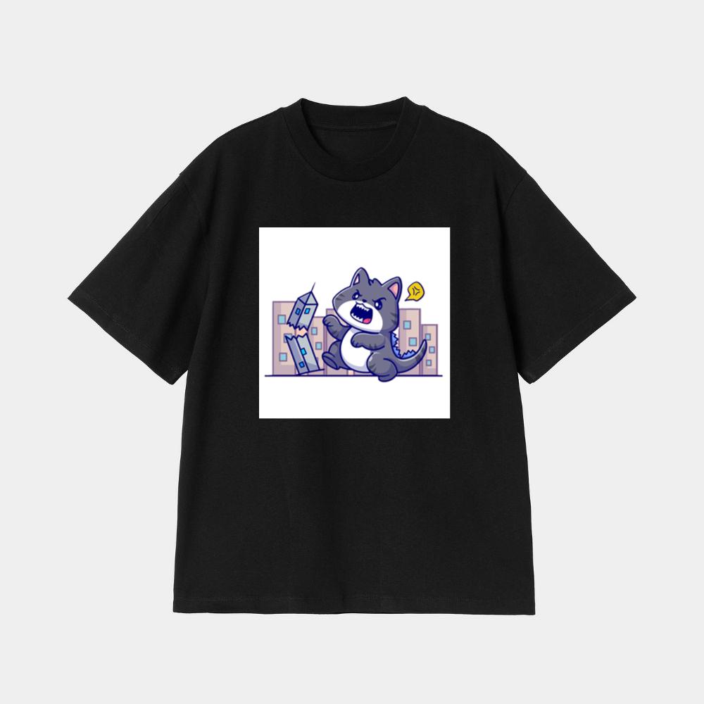 The Feline Fury of the Falling Facades T-Shirt