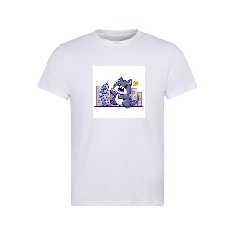 The Feline Fury of the Falling Facades T-Shirts