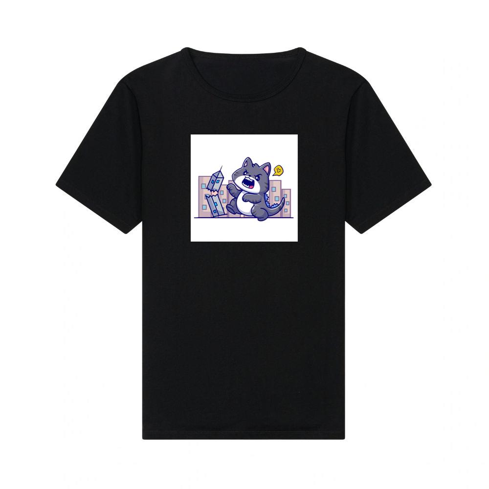 The Feline Fury of the Falling Facades T-Shirts