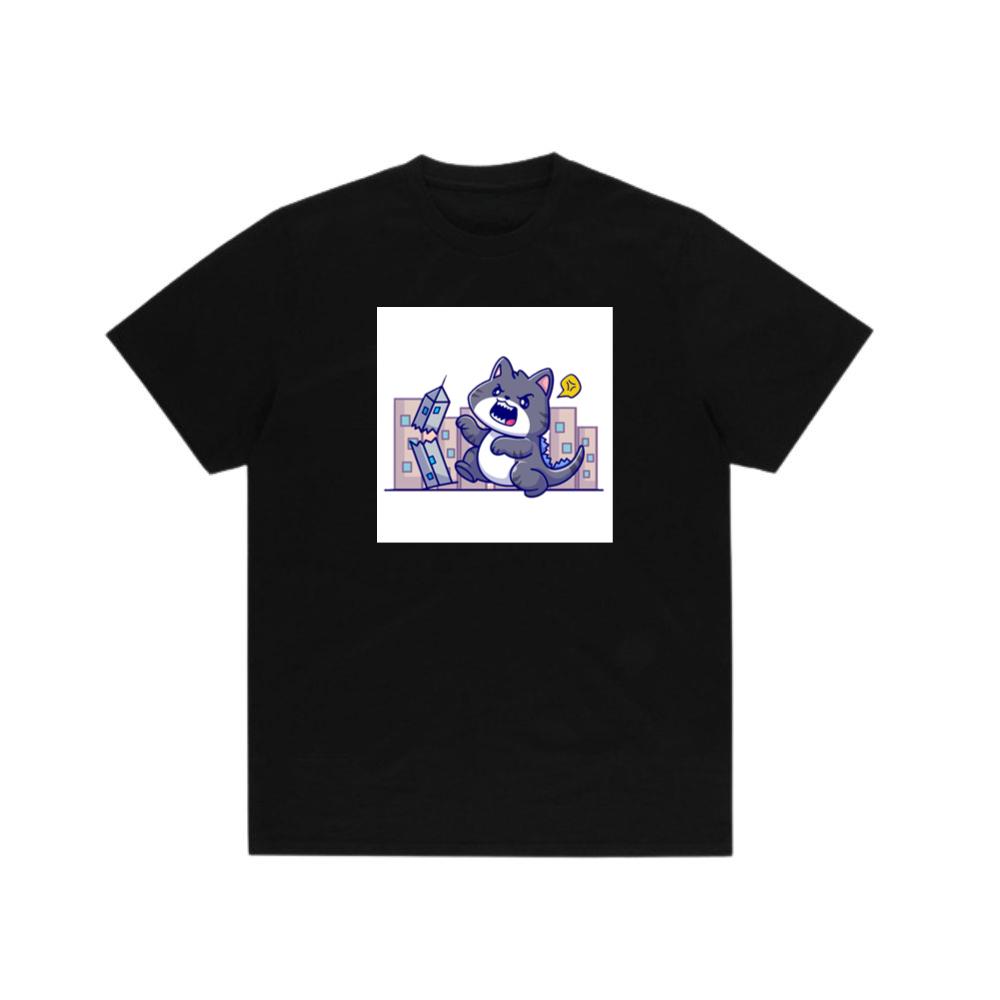 The Feline Fury of the Falling Facades T-Shirts