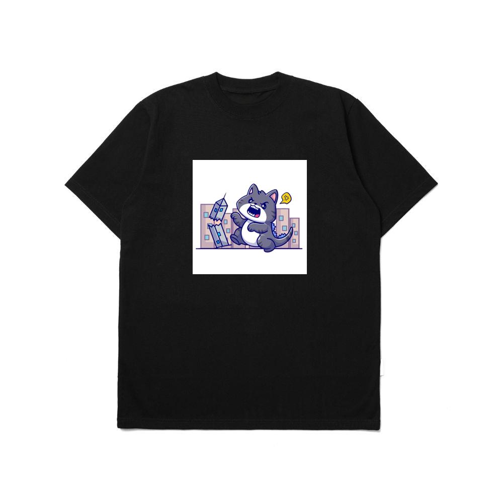 The Feline Fury of the Falling Facades T-Shirts