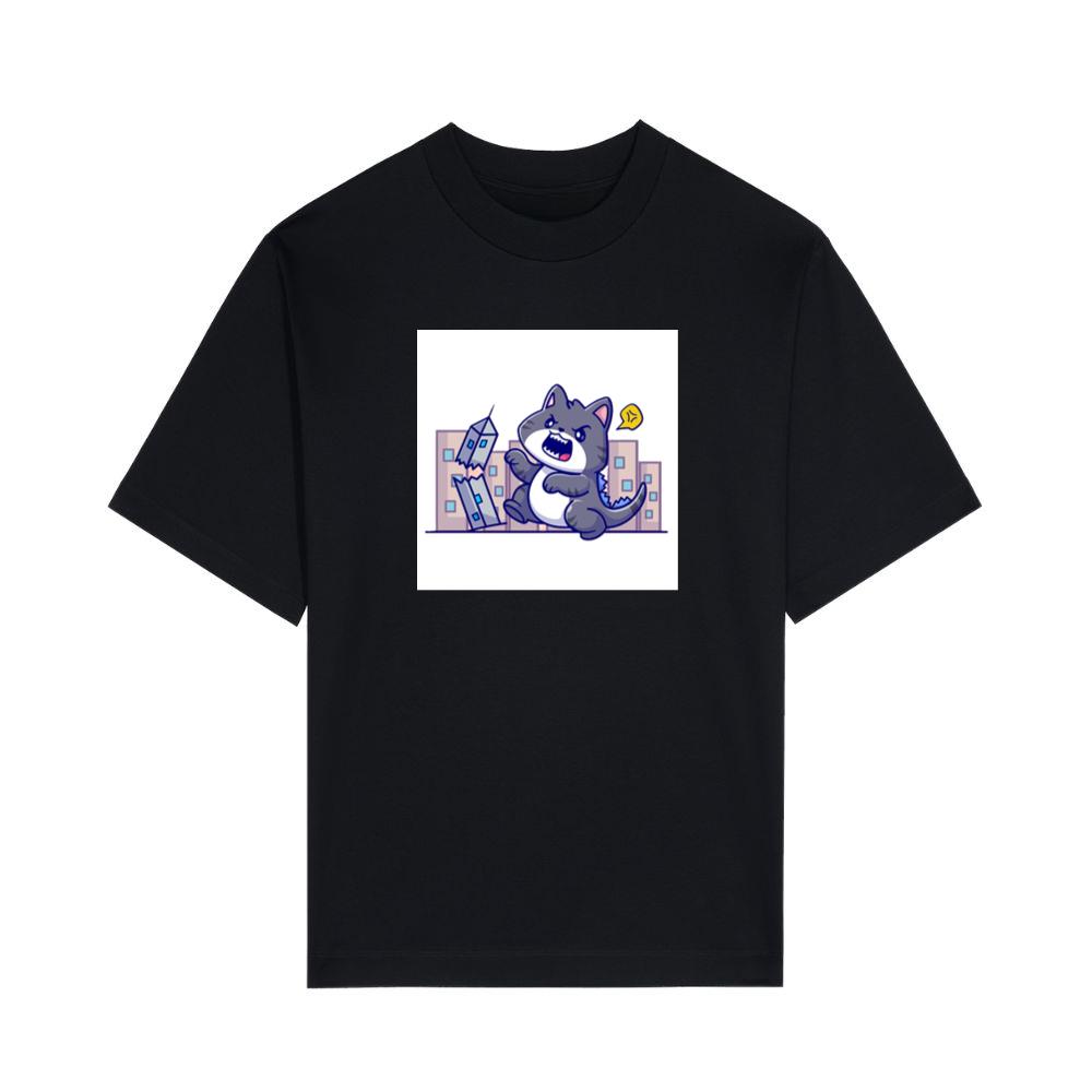 The Feline Fury of the Falling Facades T-Shirts