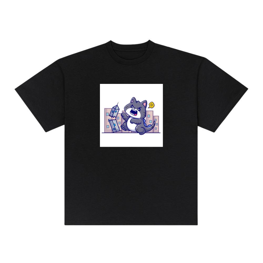 The Feline Fury of the Falling Facades T-Shirts