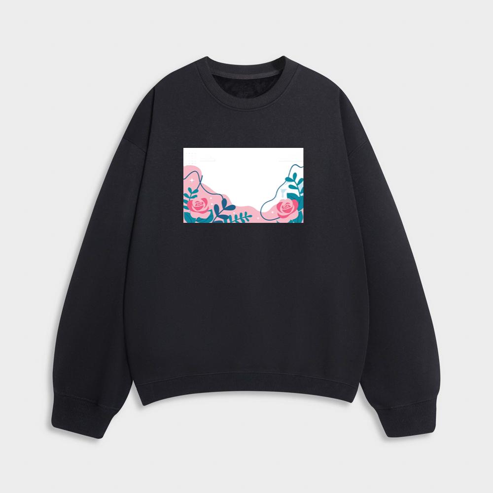 The Geometric Grace of Rose Petals Sweatshirt