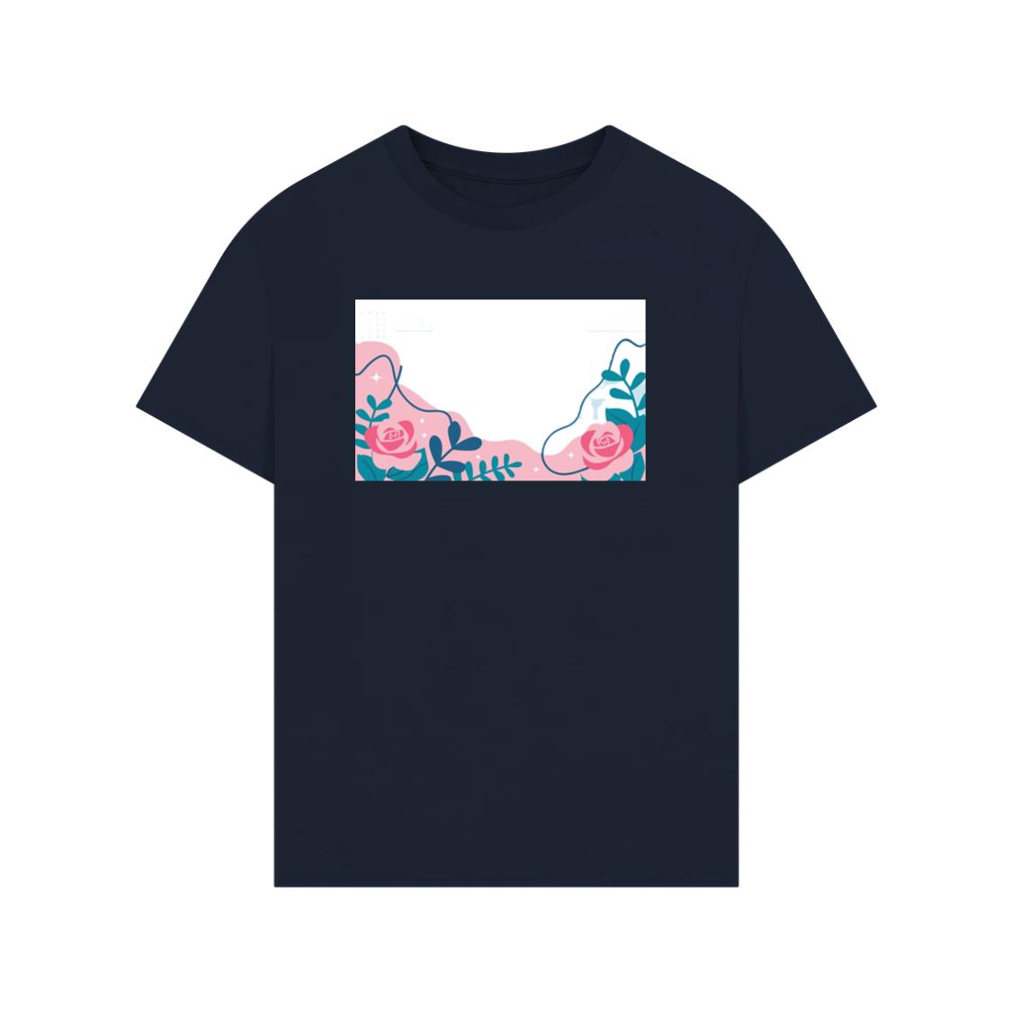 The Geometric Grace of Rose Petals T-Shirt