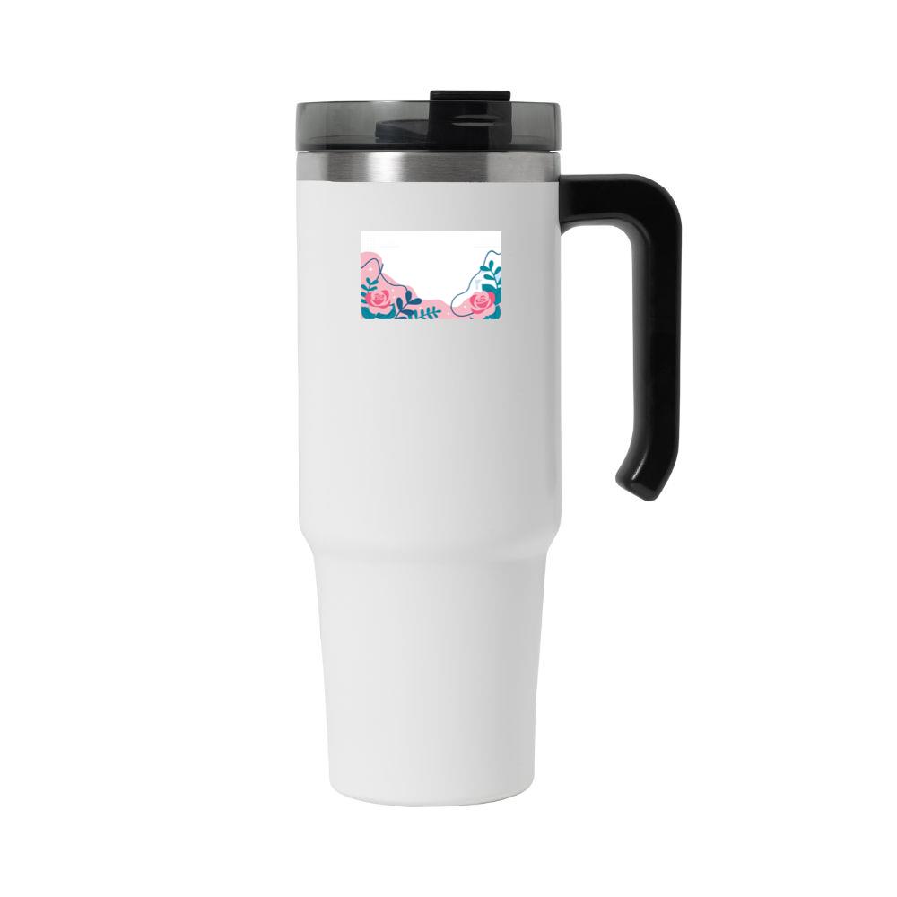 The Geometric Grace of Rose Petals Tumbler