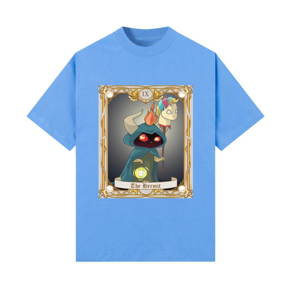 The Hermit Tarot Card, Major Arcana Anime Baphomet T-Shirt