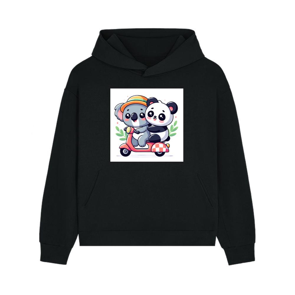 The Koala and Panda's Scooter Sojourn Hoodie