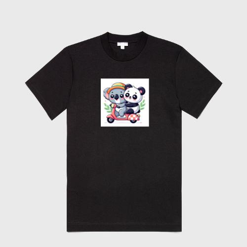 The Koala and Panda's Scooter Sojourn T-Shirts