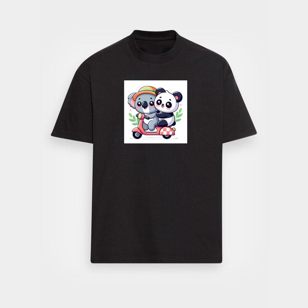 The Koala and Panda's Scooter Sojourn T-Shirts