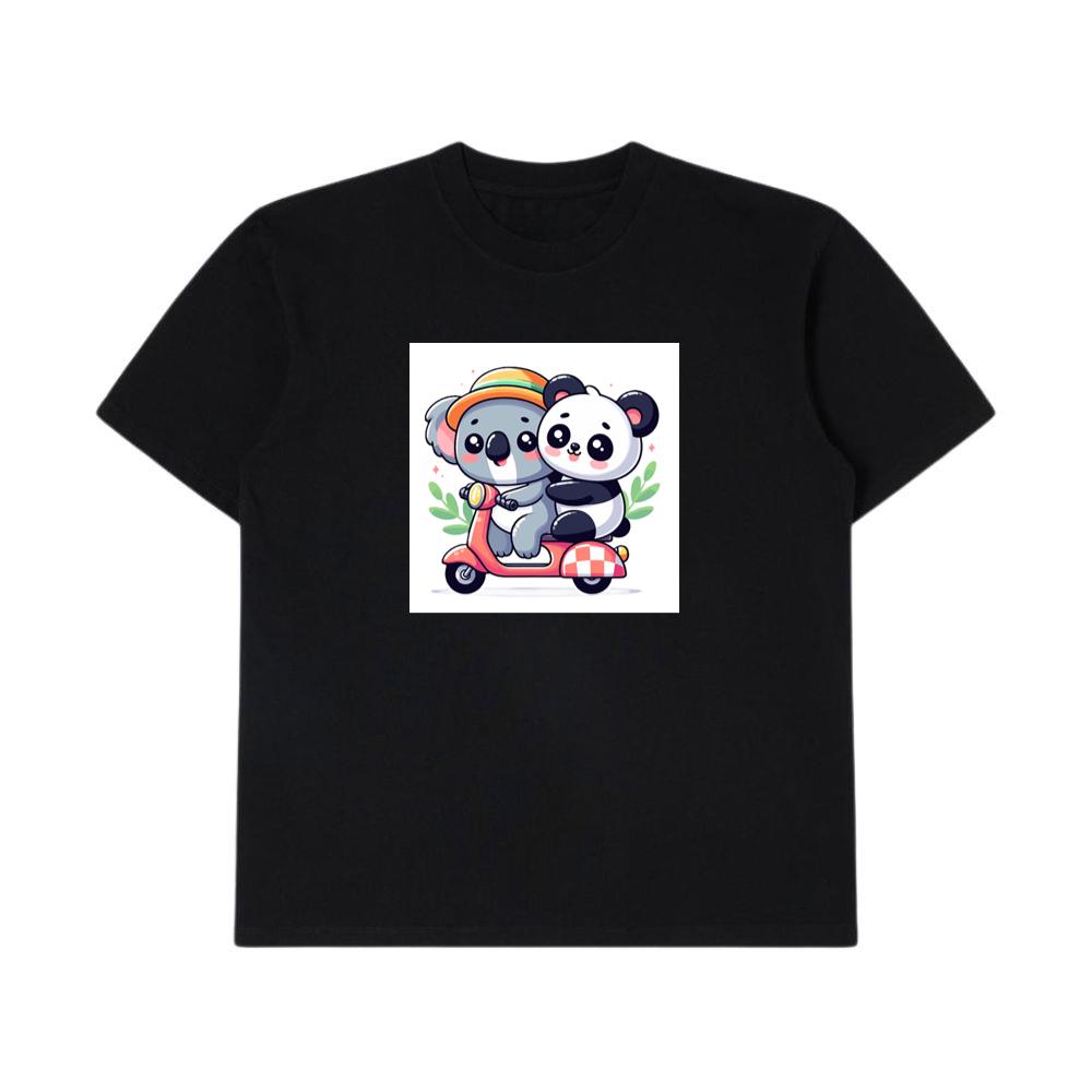 The Koala and Panda's Scooter Sojourn T-Shirts