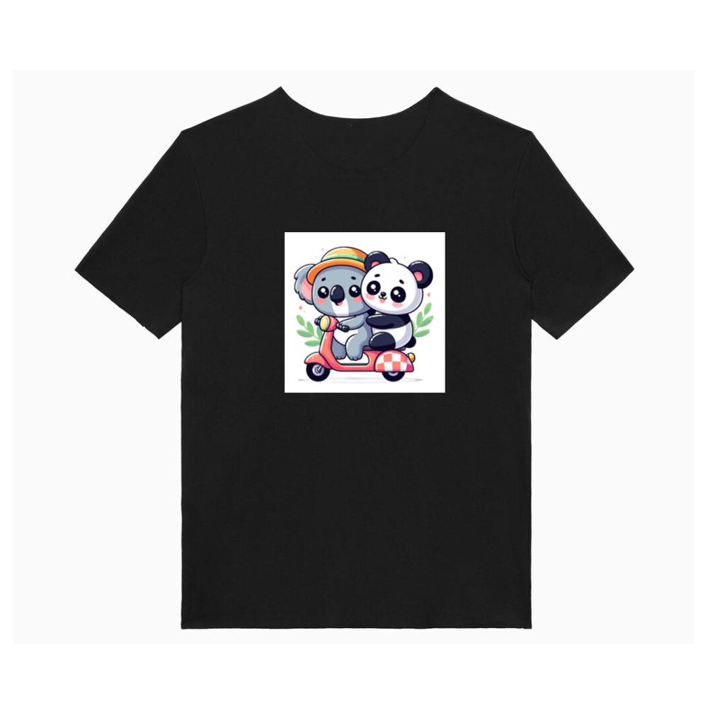 The Koala and Panda's Scooter Sojourn T-Shirts