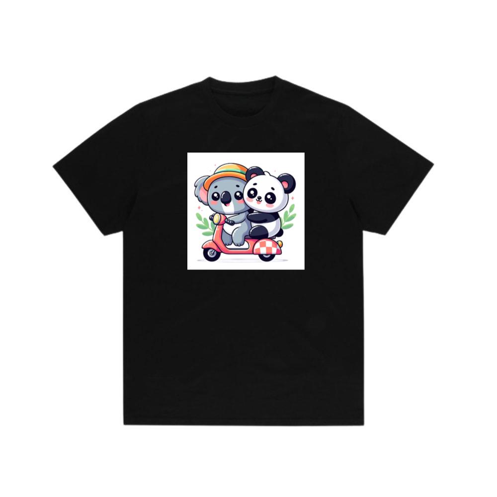 The Koala and Panda's Scooter Sojourn T-Shirts
