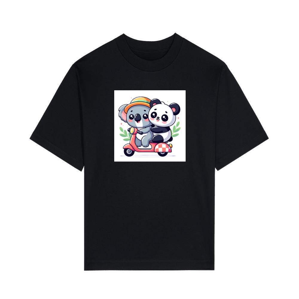 The Koala and Panda's Scooter Sojourn T-Shirts