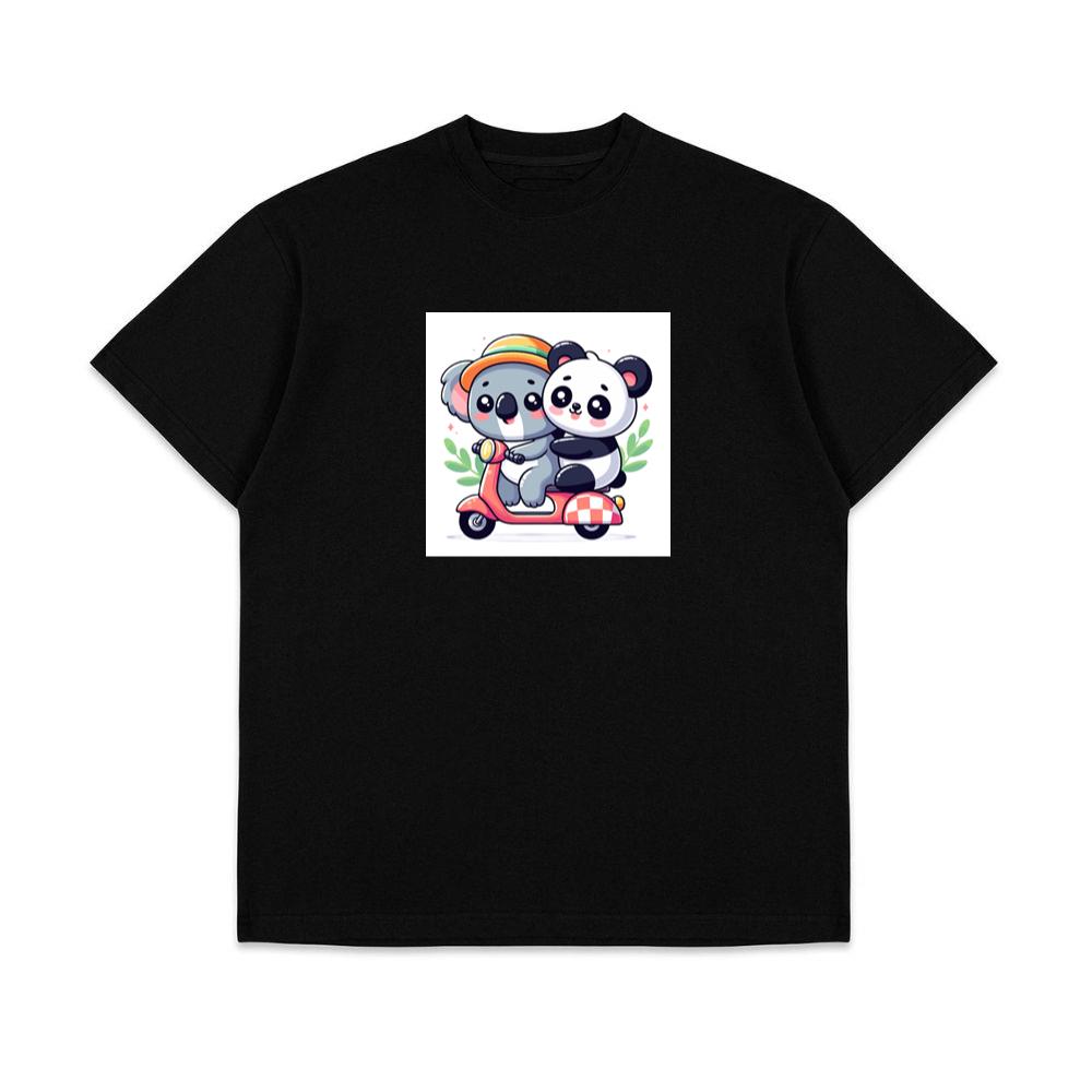 The Koala and Panda's Scooter Sojourn T-Shirts