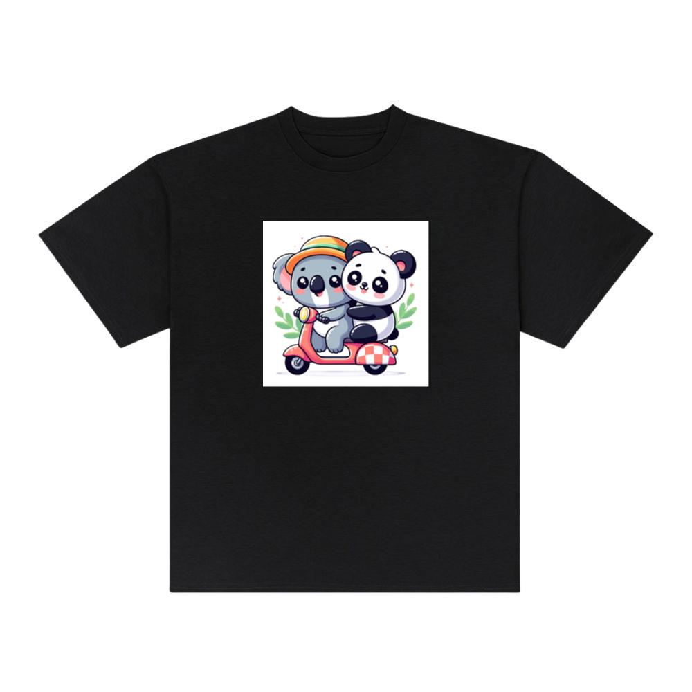 The Koala and Panda's Scooter Sojourn T-Shirts