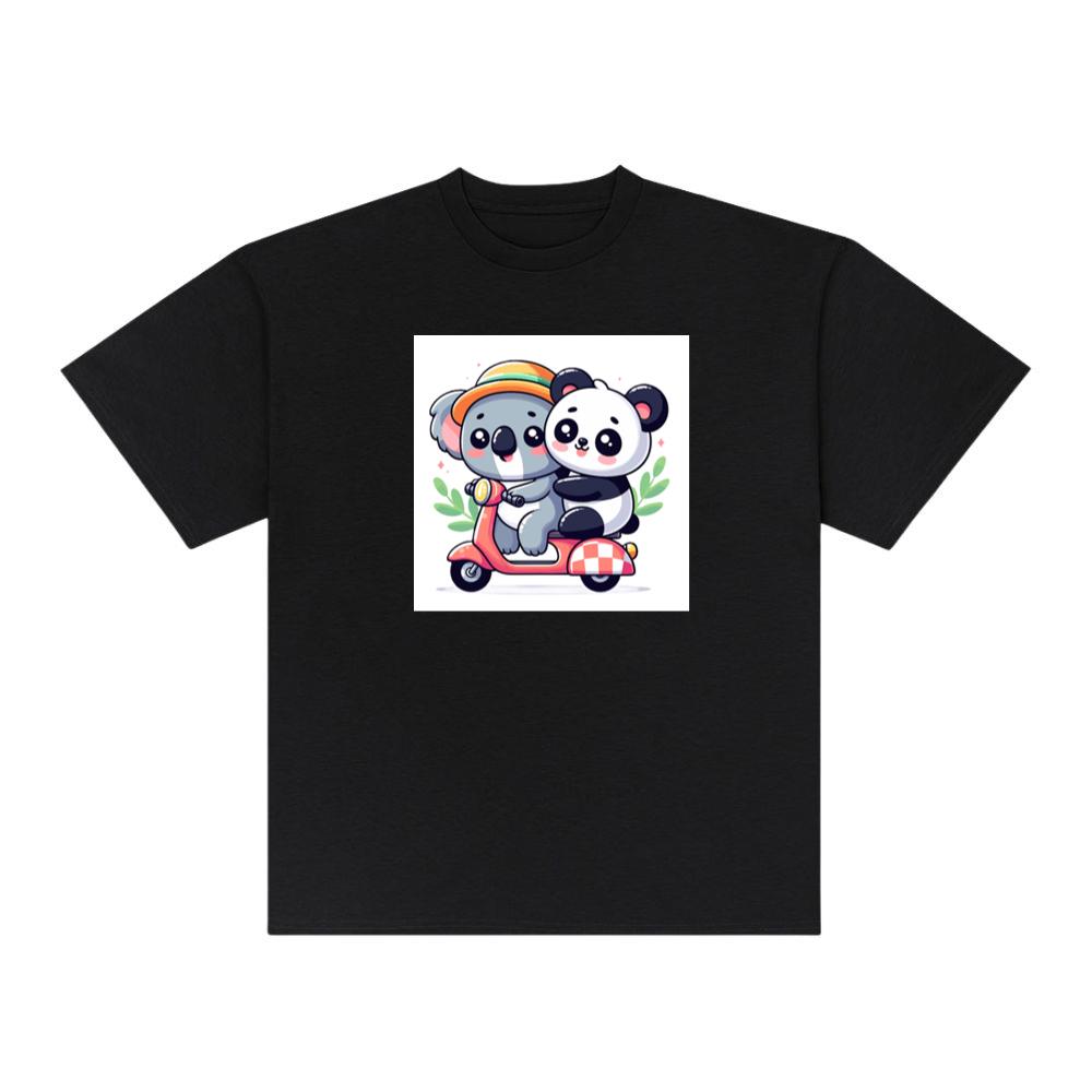 The Koala and Panda's Scooter Sojourn T-Shirts