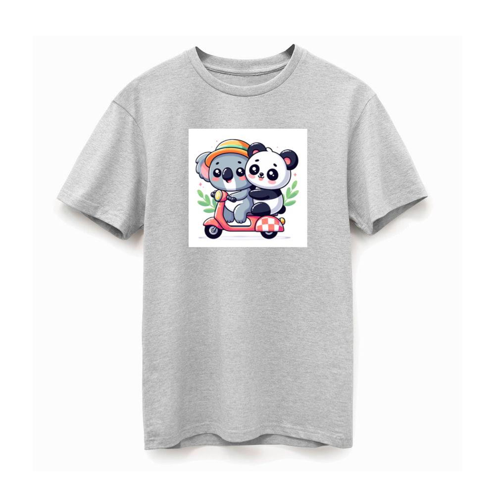 The Koala and Pandas Scooter Sojourn TShirts Yuyishop