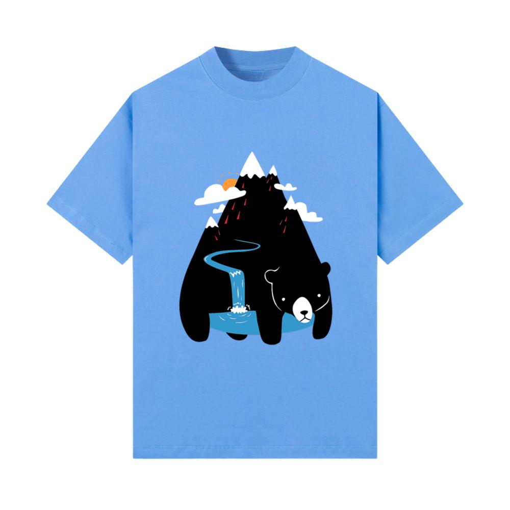 The Mountain Bear Illustrator Funny Animal T-Shirt