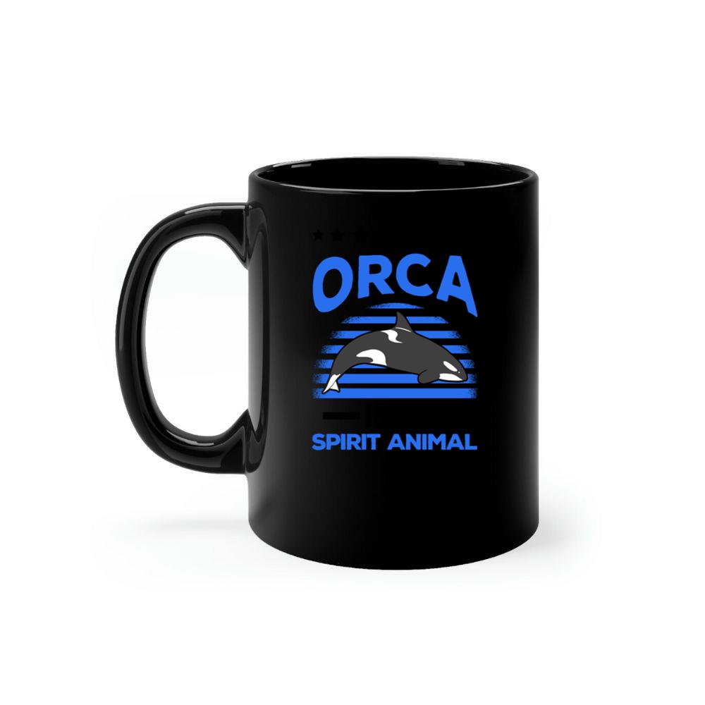 The Orca Is My Spirit Animal Ocean Whale Graphic Mug