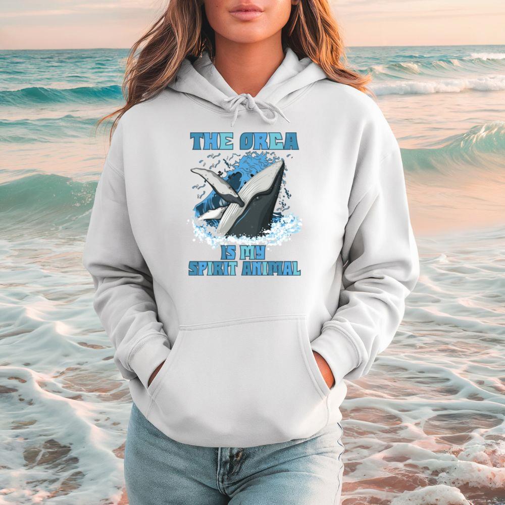 The Orca Is My Spirit Animal Whale Lover Design Hoodie