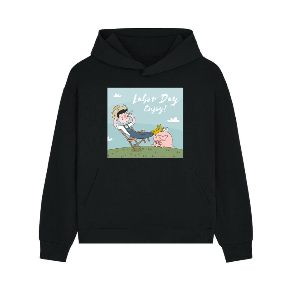 The Peaceful Respite of a Hardworking Soul on a Well-Deserved Holiday Hoodie