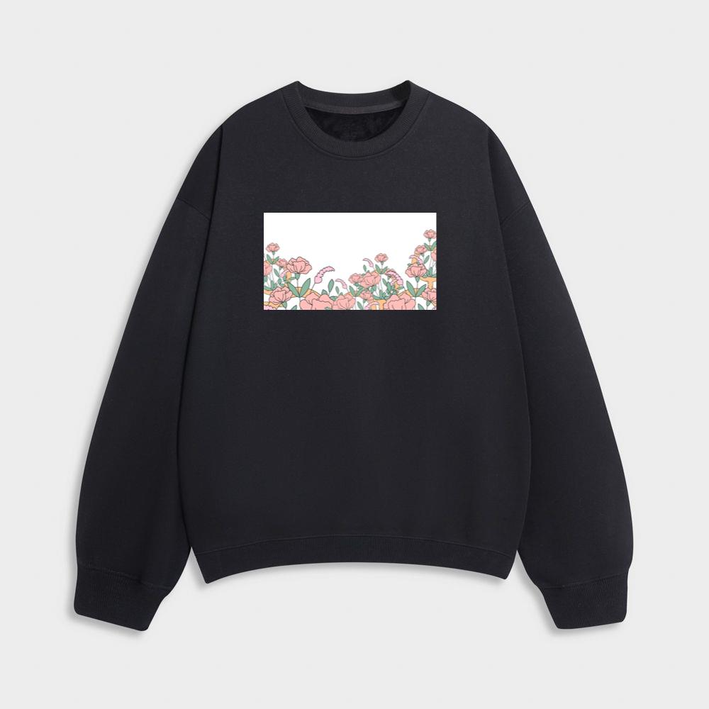 The Pink Bloom Border Sweatshirt