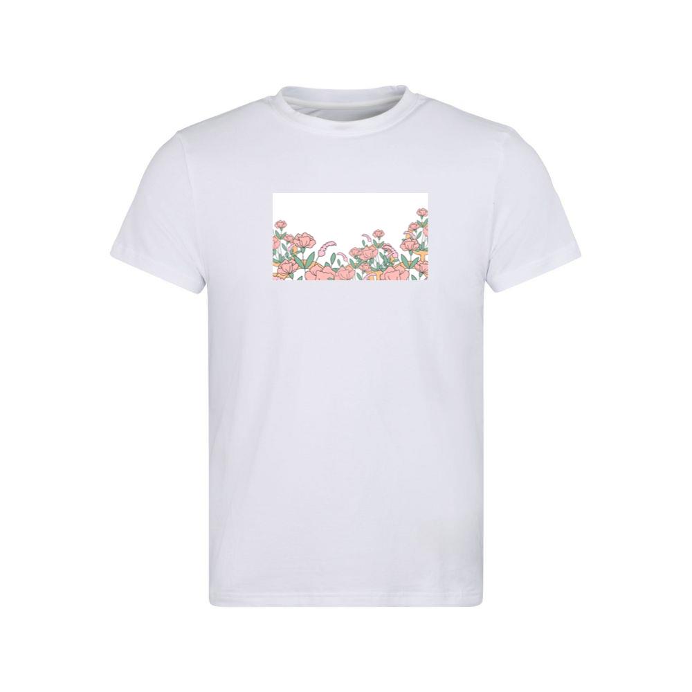 The Pink Bloom Border T-Shirts