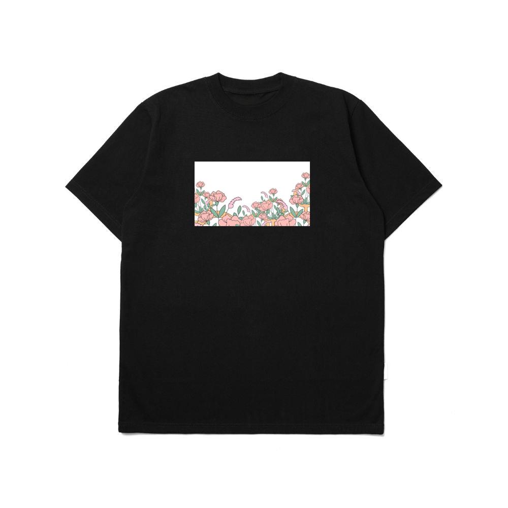 The Pink Bloom Border T-Shirts