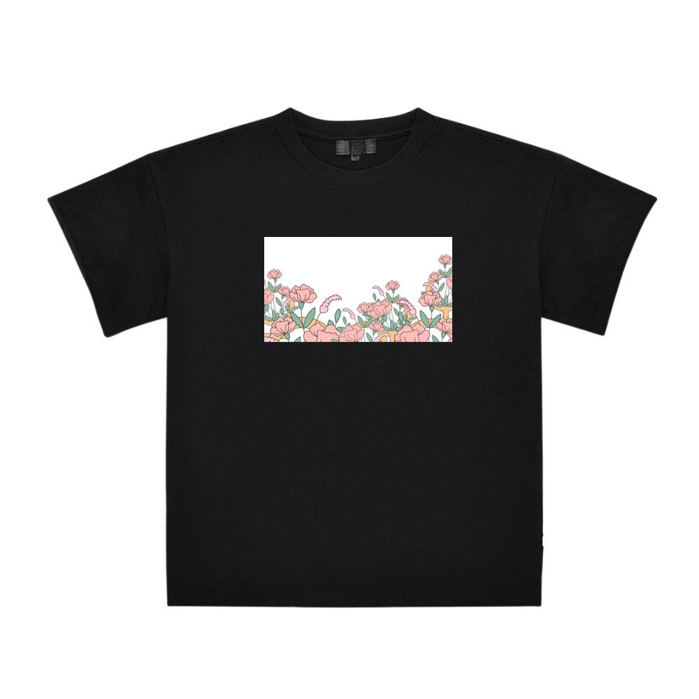 The Pink Bloom Border T-Shirts