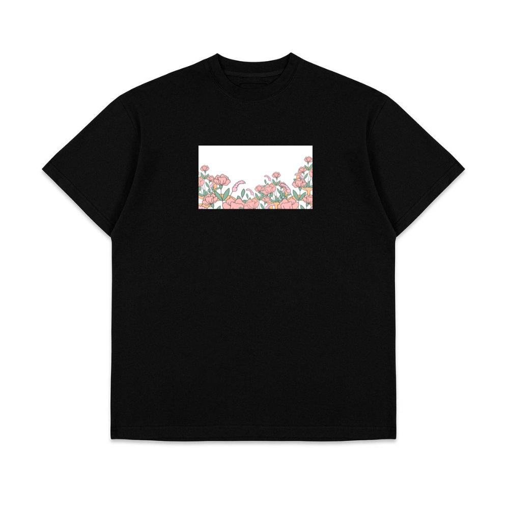 The Pink Bloom Border T-Shirts