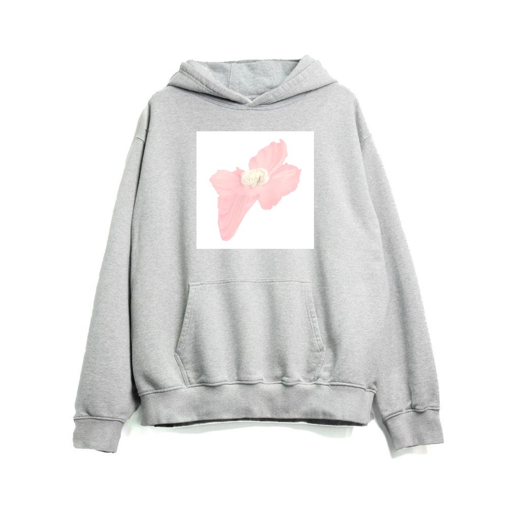 The Pink Bloom with a Heart of White Hoodies