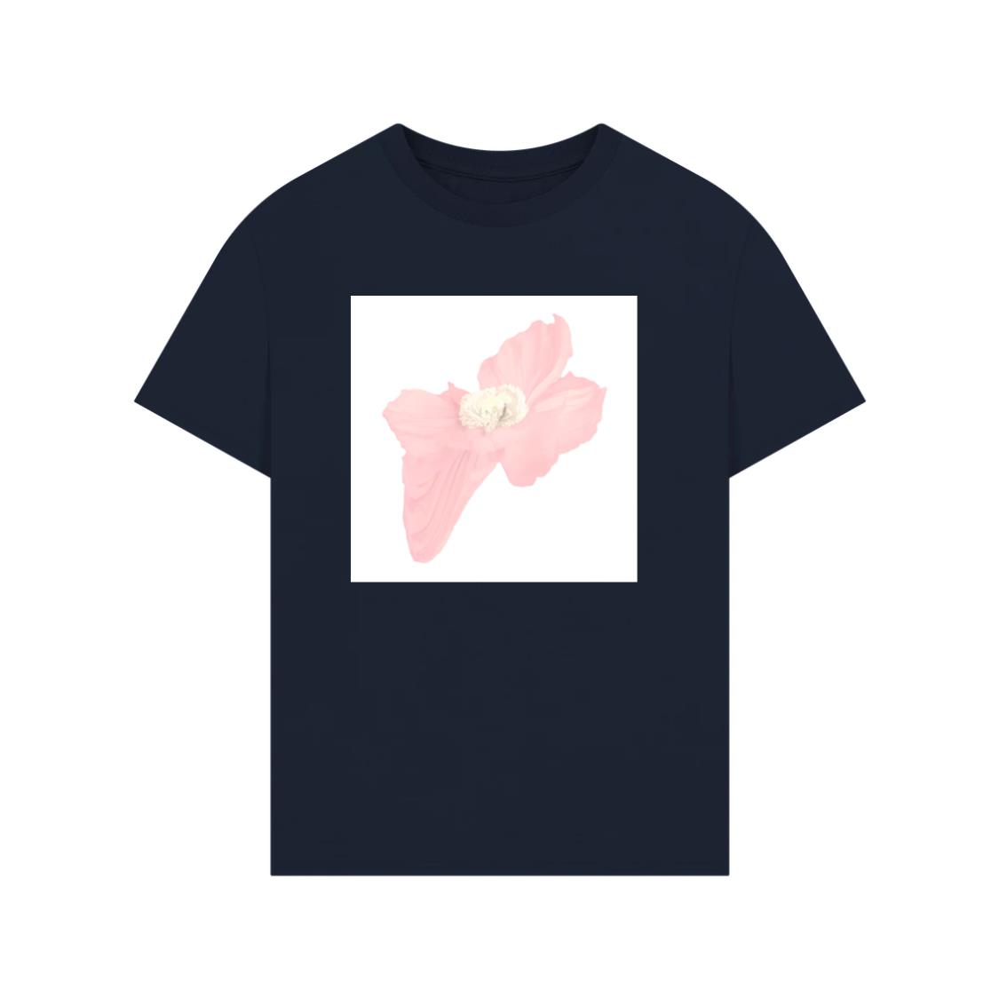 The Pink Bloom with a Heart of White T-Shirt