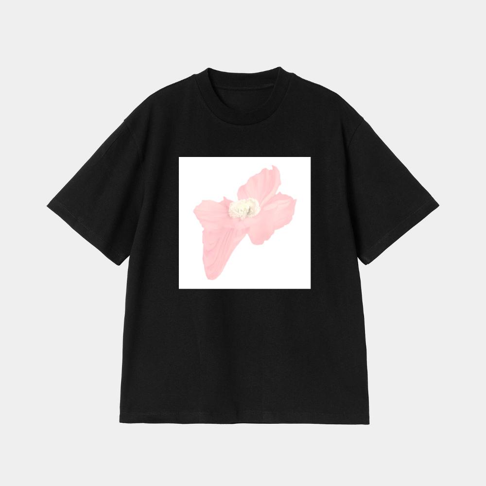 The Pink Bloom with a Heart of White T-Shirt