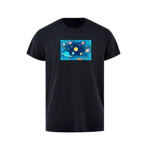The Planetary Paper Parade in a Cosmic Cutout T-Shirts