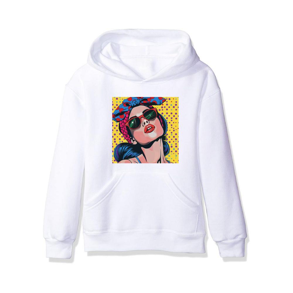 The Polka-Dotted Diva of Retro Reverie Hoodies