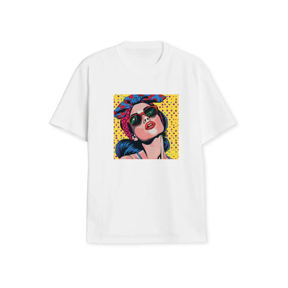 The Polka-Dotted Diva of Retro Reverie T-Shirts