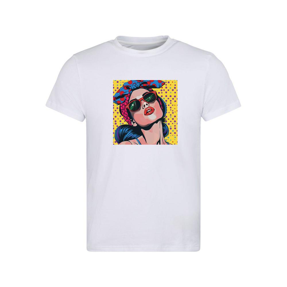 The Polka-Dotted Diva of Retro Reverie T-Shirts