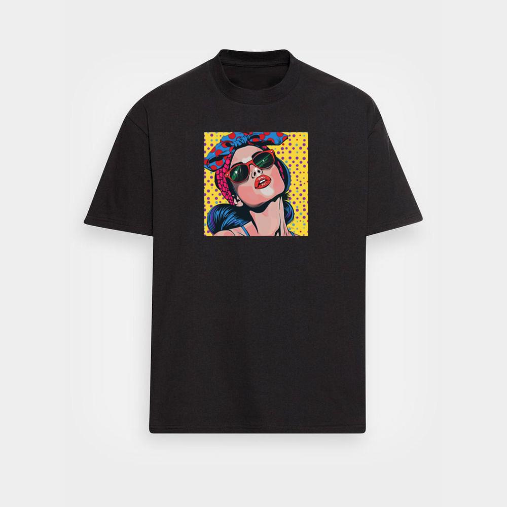 The Polka-Dotted Diva of Retro Reverie T-Shirts