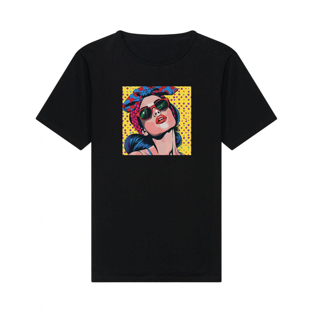 The Polka-Dotted Diva of Retro Reverie T-Shirts