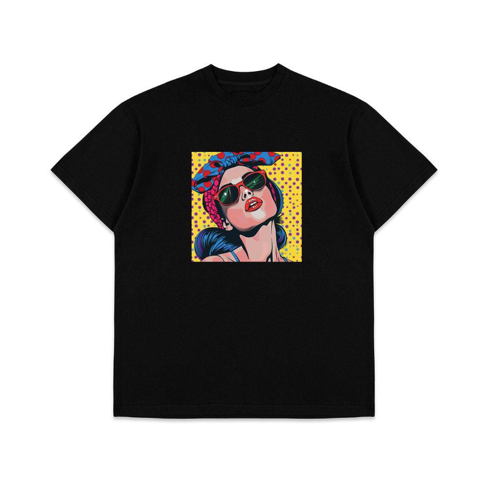 The Polka-Dotted Diva of Retro Reverie T-Shirts