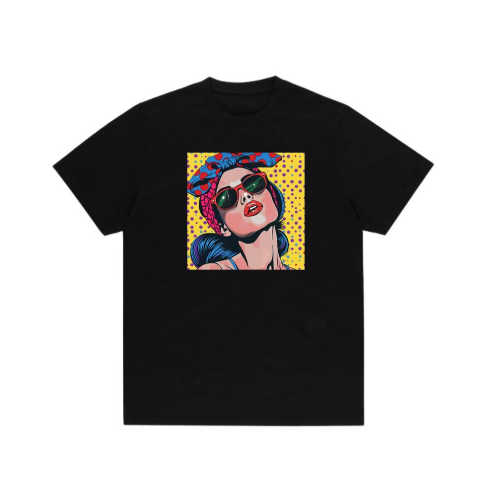 The Polka-Dotted Diva of Retro Reverie T-Shirts