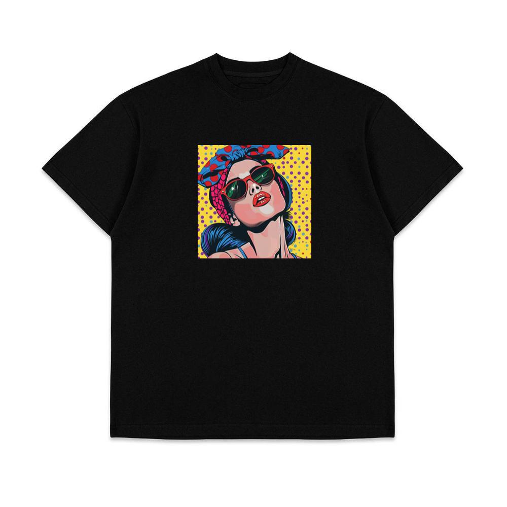 The Polka-Dotted Diva of Retro Reverie T-Shirts
