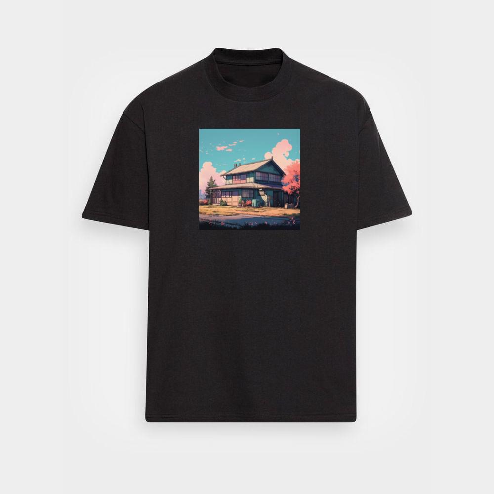 The Quiet Corner in a Cherry Blossom Sky T-Shirts