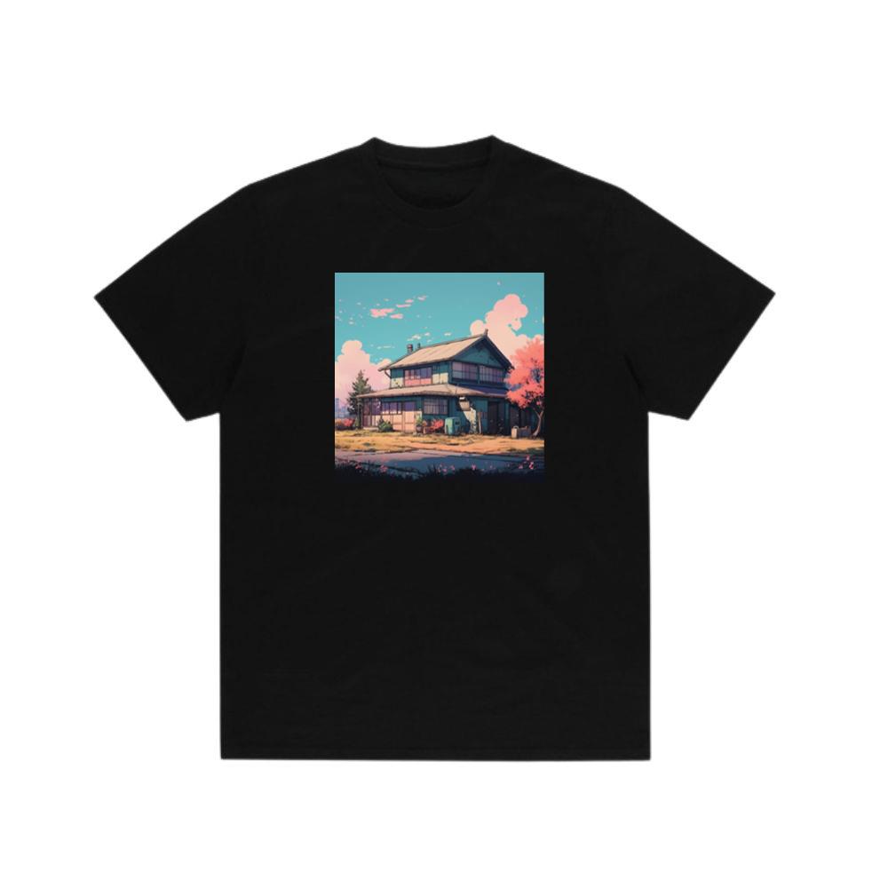 The Quiet Corner in a Cherry Blossom Sky T-Shirts