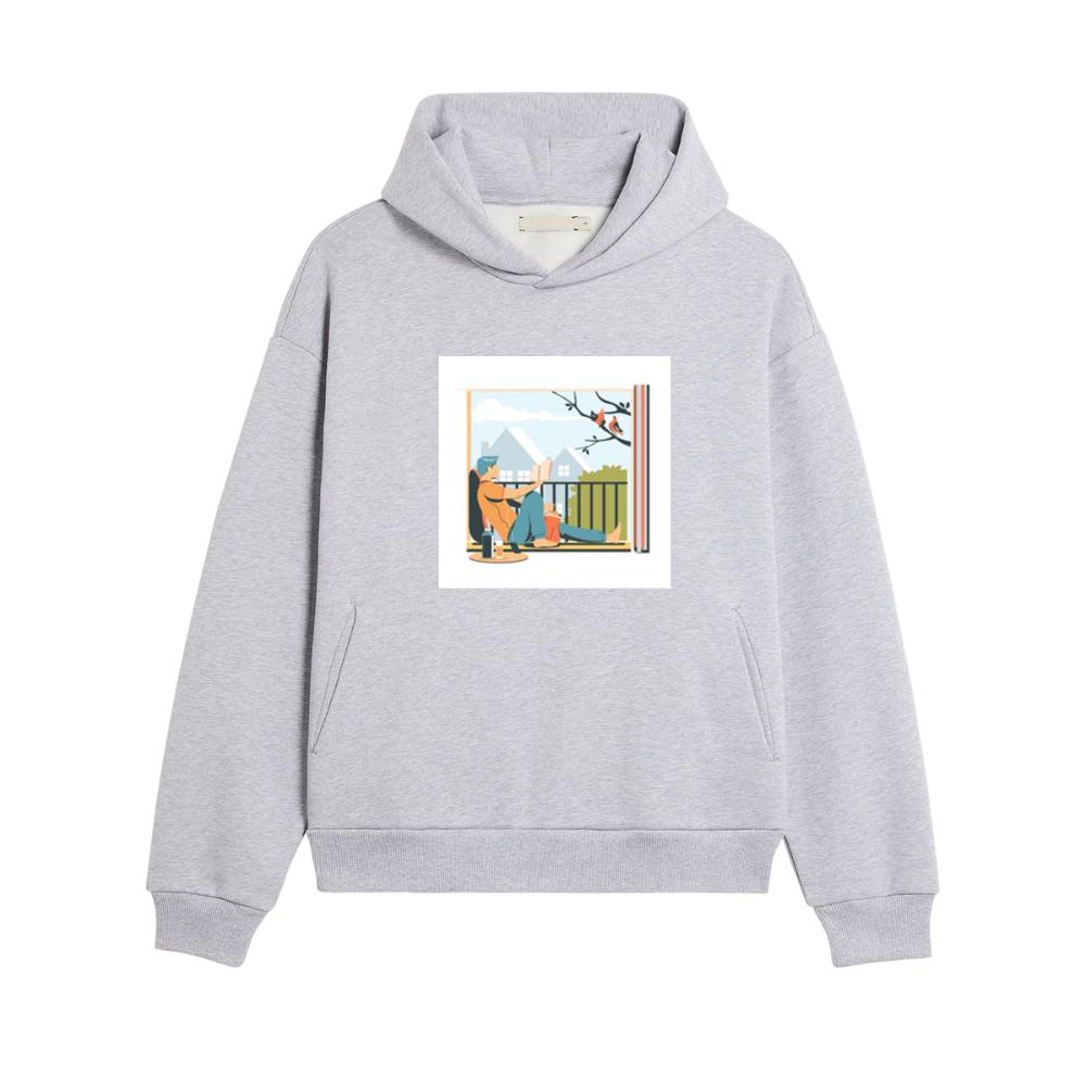 The Quiet Joy of Reading Indoors Hoodies